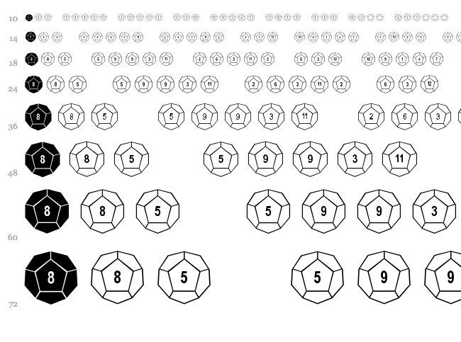 dPoly font waterfall